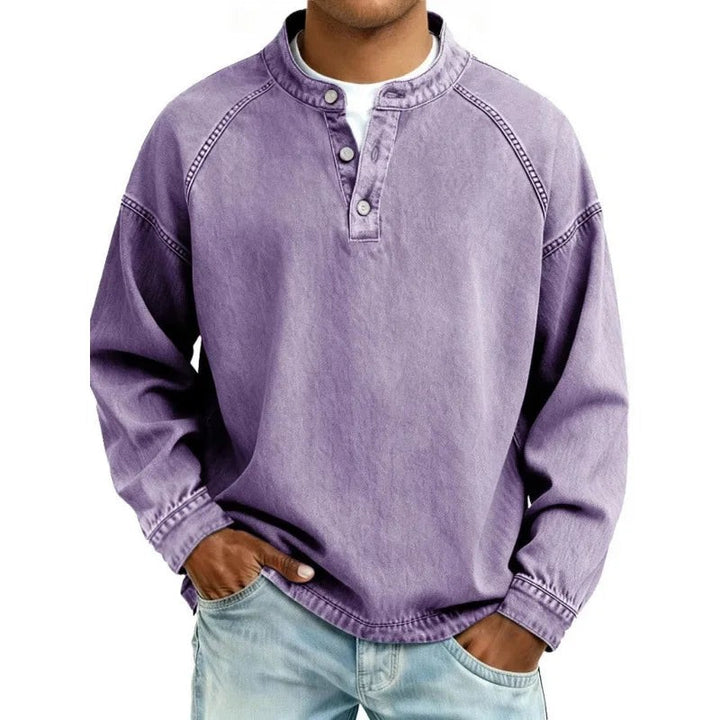 Men's Button-Up Shirt - Band Collar