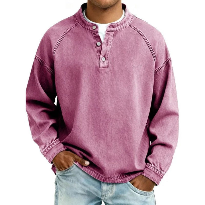 Men's Button-Up Shirt - Band Collar