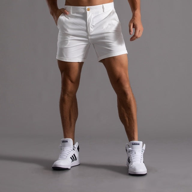Men's Chino Shorts - Flat Front Woven Above Knee