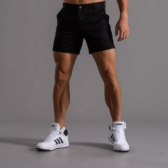 Men's Chino Shorts - Flat Front Woven Above Knee