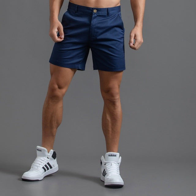 Men's Chino Shorts - Flat Front Woven Above Knee