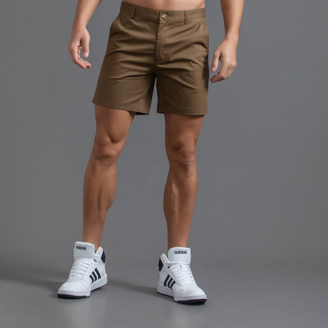Men's Chino Shorts - Flat Front Woven Above Knee