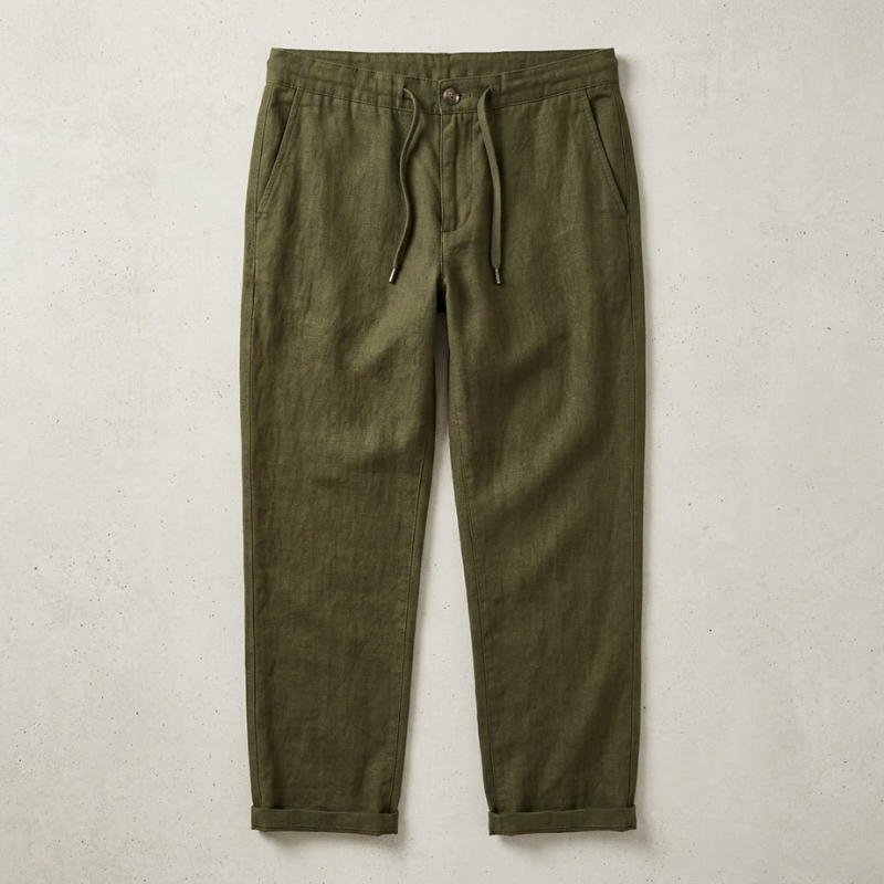 Relaxed Linen Blend Trousers