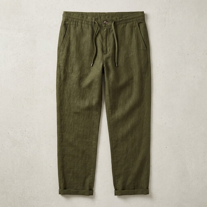 Relaxed Linen Blend Trousers