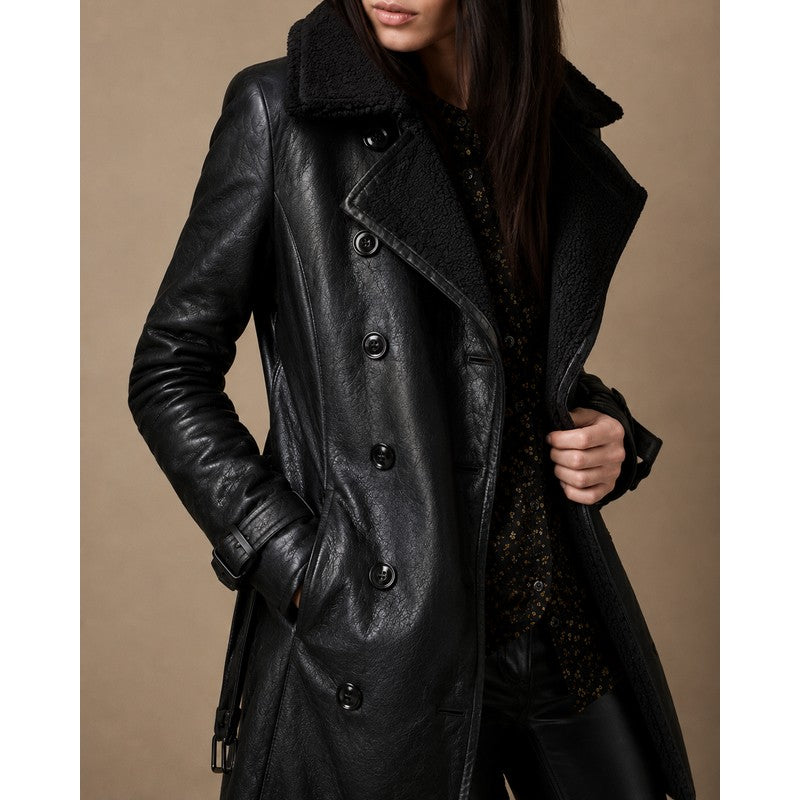 Women's Long - Jacket Collar