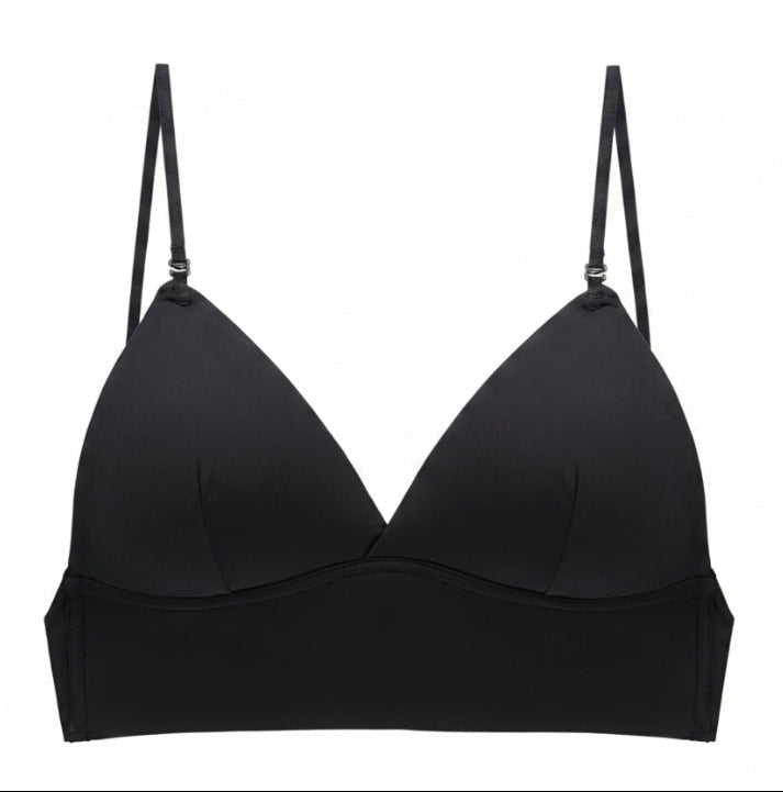 Women's Wireless Triangle Bra - Seamless Cup Wide Underband