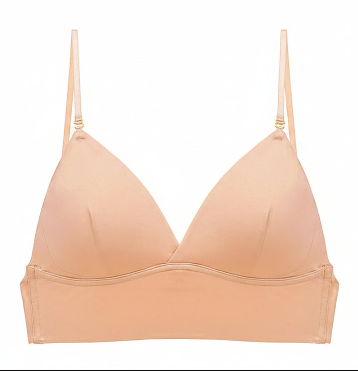 Women's Wireless Triangle Bra - Seamless Cup Wide Underband