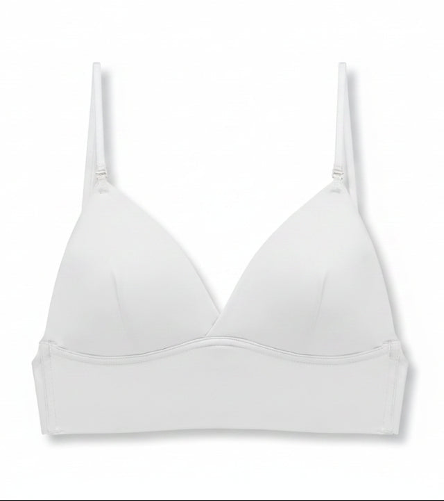 Women's Wireless Triangle Bra - Seamless Cup Wide Underband