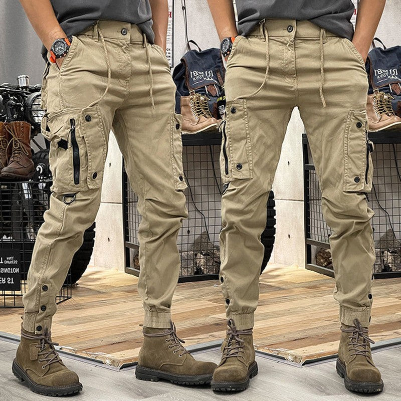 Cargo Trousers Tapered Fit with Cargo Pockets