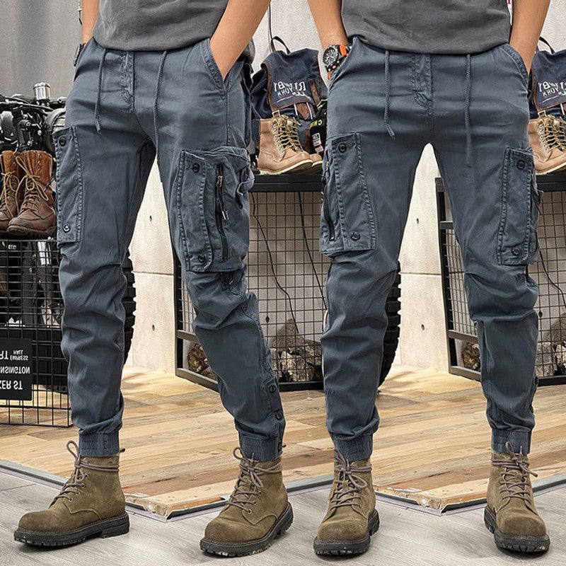 Cargo Trousers Tapered Fit with Cargo Pockets