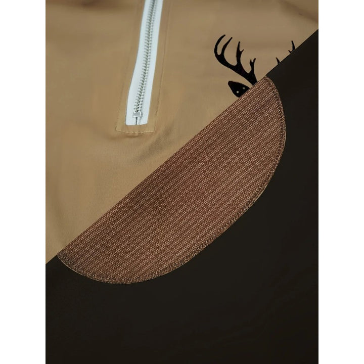 Men's Long Sleeve Polo Shirt - Color Block