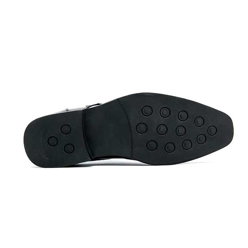 Men's Monkstrap Shoes - Square Toe Perforated