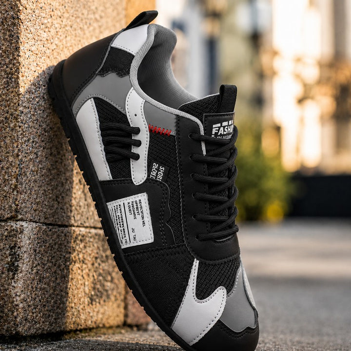 Men's Retro Colour-Block Sneakers - Low-Top