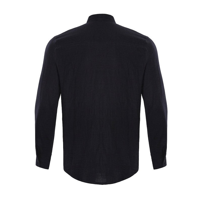 Men's Stand Collar Long-Sleeve Shirt