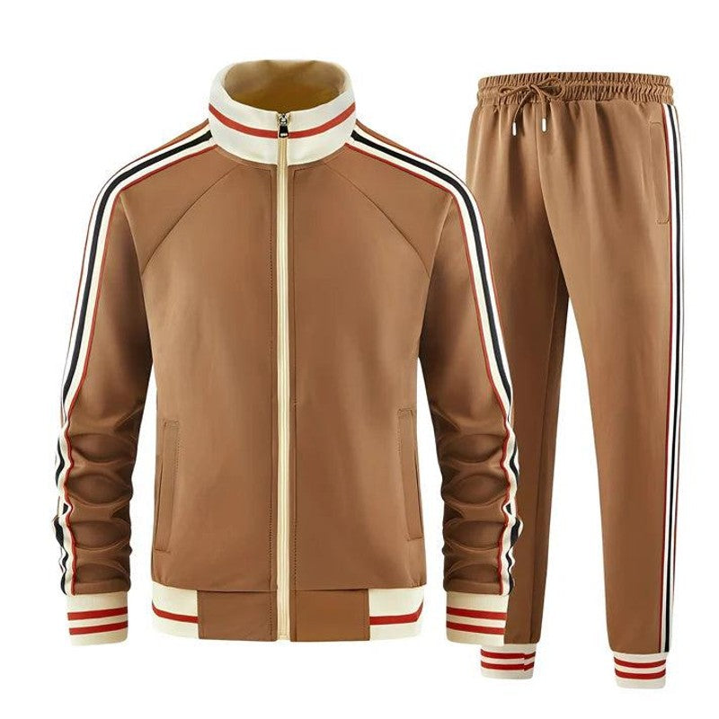 Men's Tracksuit Set - Side Stripe Two-Piece