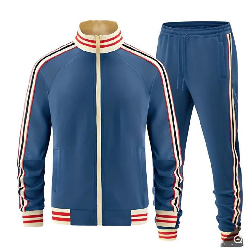 Men's Tracksuit Set - Side Stripe Two-Piece