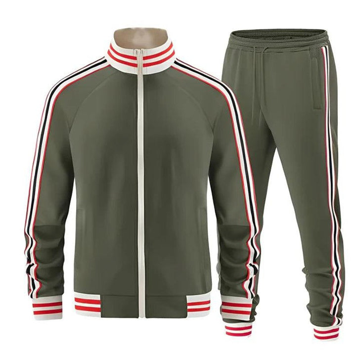 Men's Tracksuit Set - Side Stripe Two-Piece
