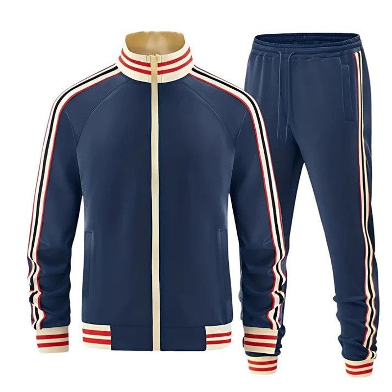 Men's Tracksuit Set - Side Stripe Two-Piece