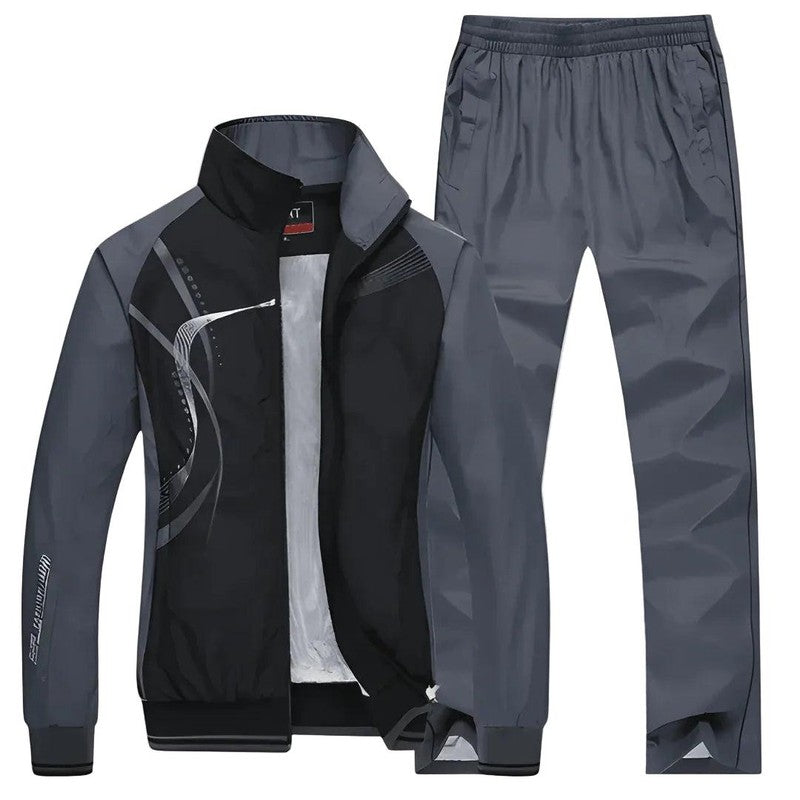 Men's Tracksuit - Zip Jacket and Straight Leg Trousers