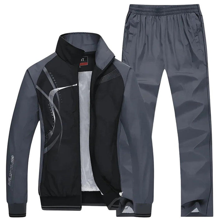 Men's Tracksuit - Zip Jacket and Straight Leg Trousers