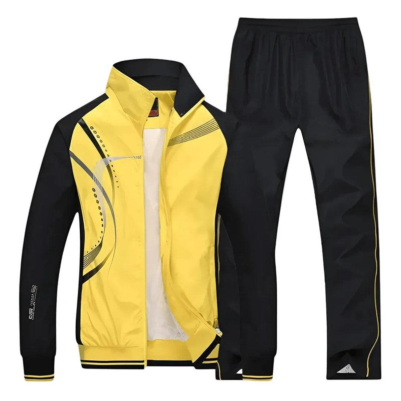 Men's Tracksuit - Zip Jacket and Straight Leg Trousers