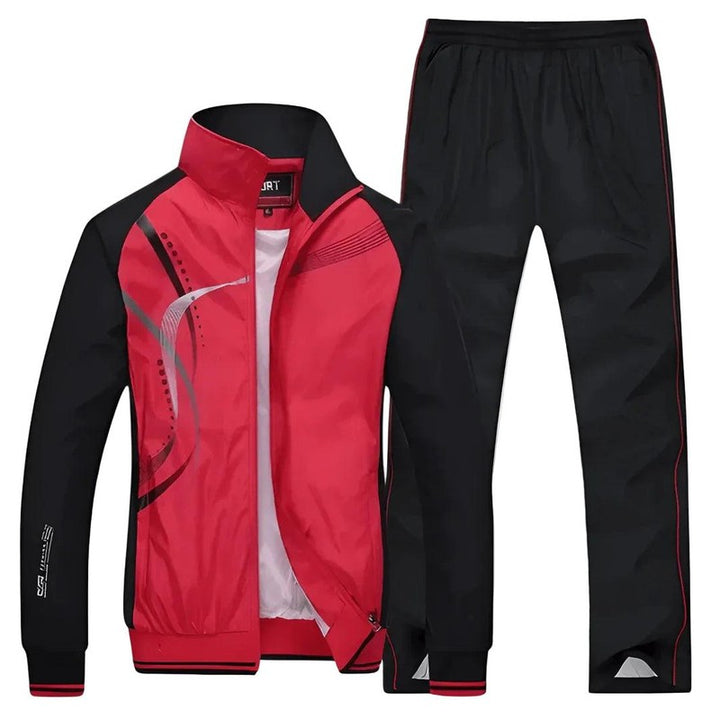 Men's Tracksuit - Zip Jacket and Straight Leg Trousers