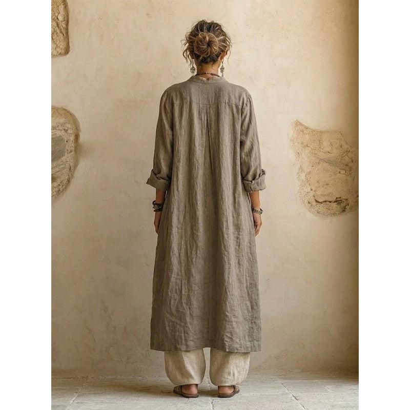 Women's 3-Piece Set - Wide Leg Pants, Sleeveless Top, Maxi Cardigan