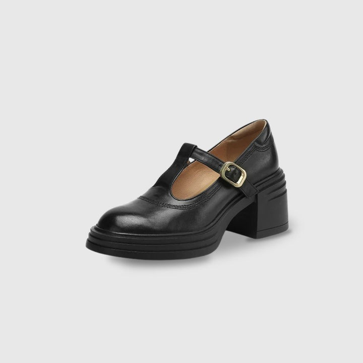 Women's Block Heel T-Bar Pump