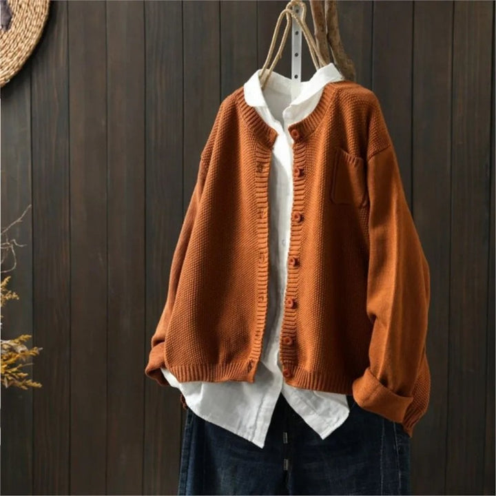 Women's Cardigan - Button-Front Closure V-Neck