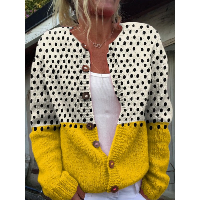 Women's Colorblock Cardigan - Open Front Two-Tone