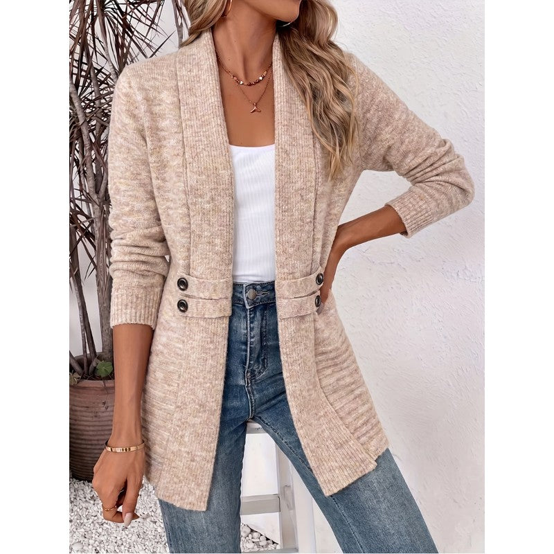Women's Double Button Knit Cardigan