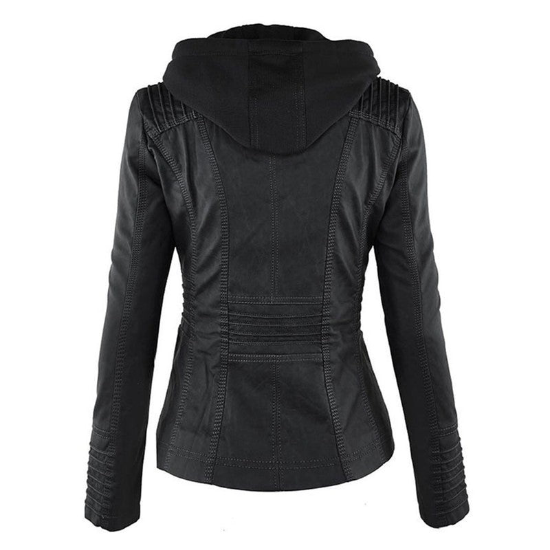 Women's Fitted Zip Jacket with Hood