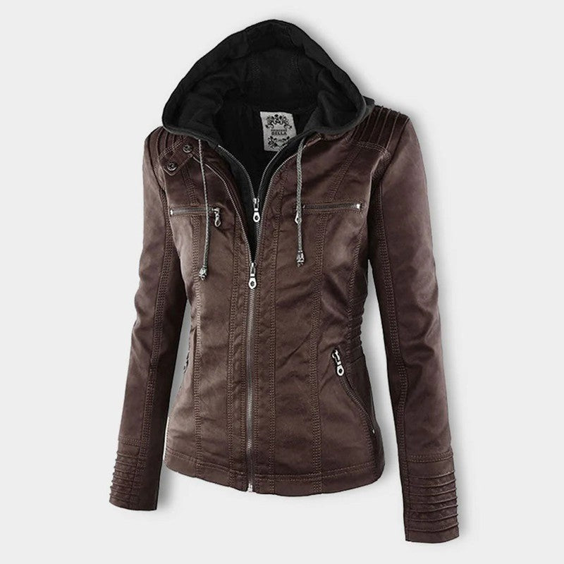 Women's Fitted Zip Jacket with Hood