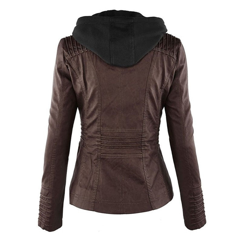 Women's Fitted Zip Jacket with Hood