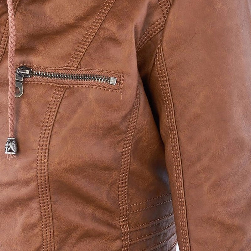 Women's Fitted Zip Jacket with Hood