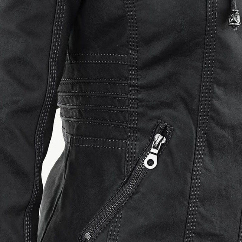 Women's Fitted Zip Jacket with Hood