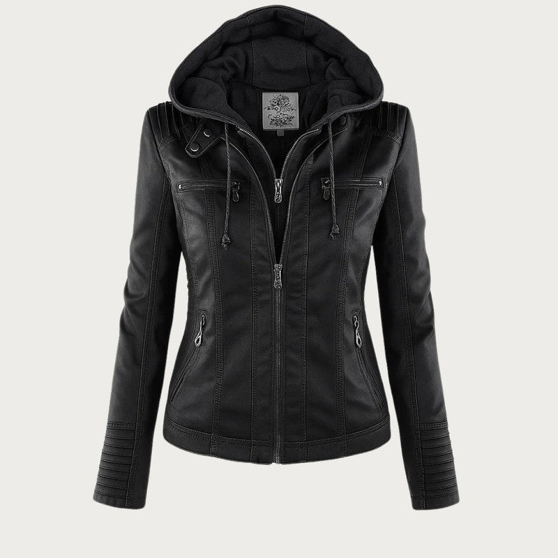 Women's Fitted Zip Jacket with Hood