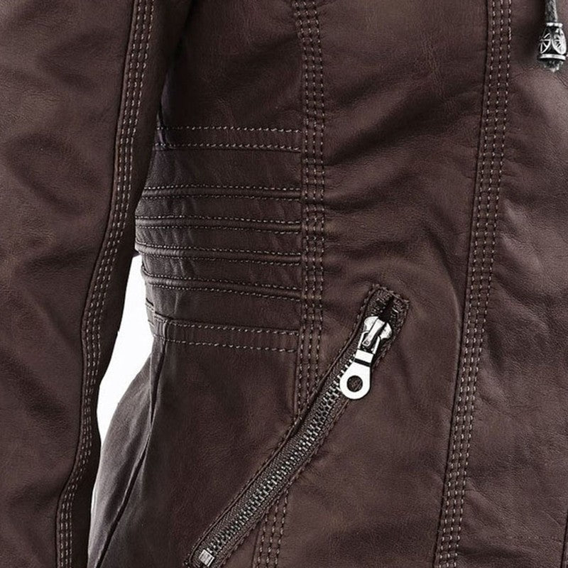Women's Fitted Zip Jacket with Hood
