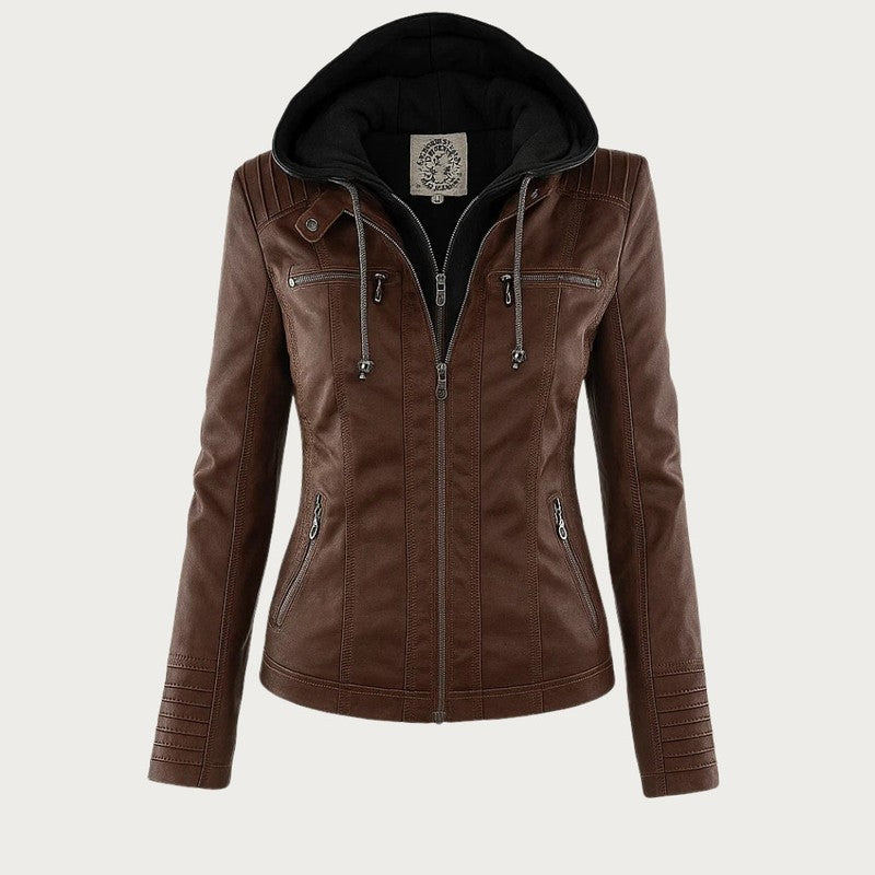 Women's Fitted Zip Jacket with Hood