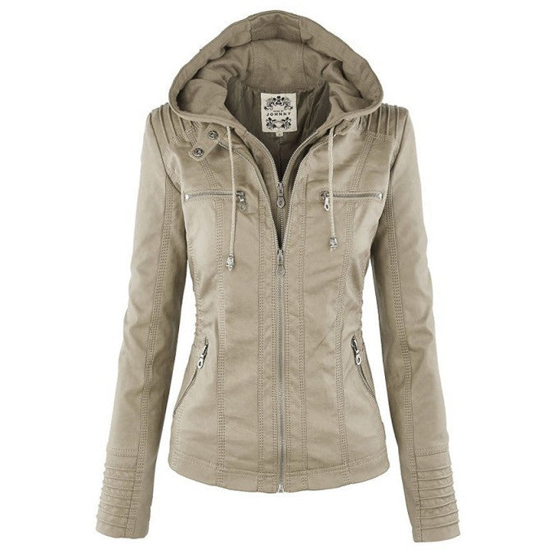 Women's Fitted Zip Jacket with Hood