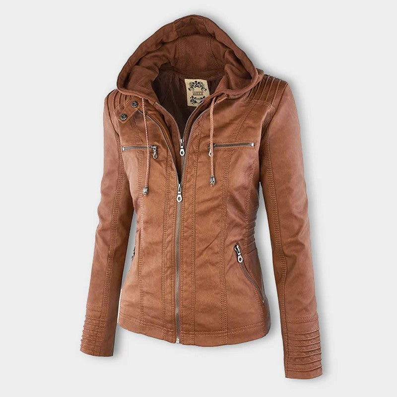 Women's Fitted Zip Jacket with Hood