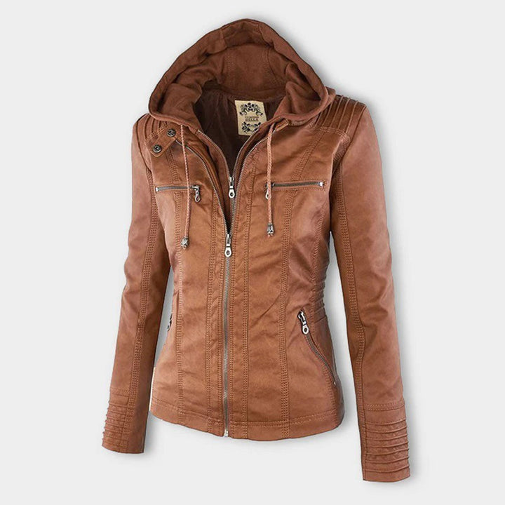 Women's Fitted Zip Jacket with Hood