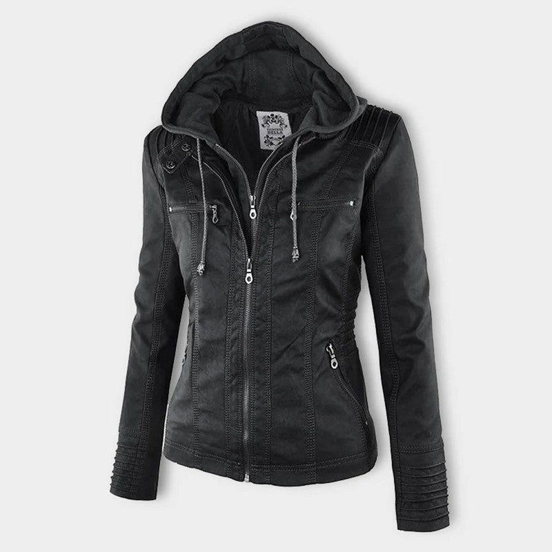 Women's Fitted Zip Jacket with Hood