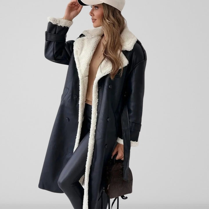 Women’s Long Double-Breasted Winter Coat