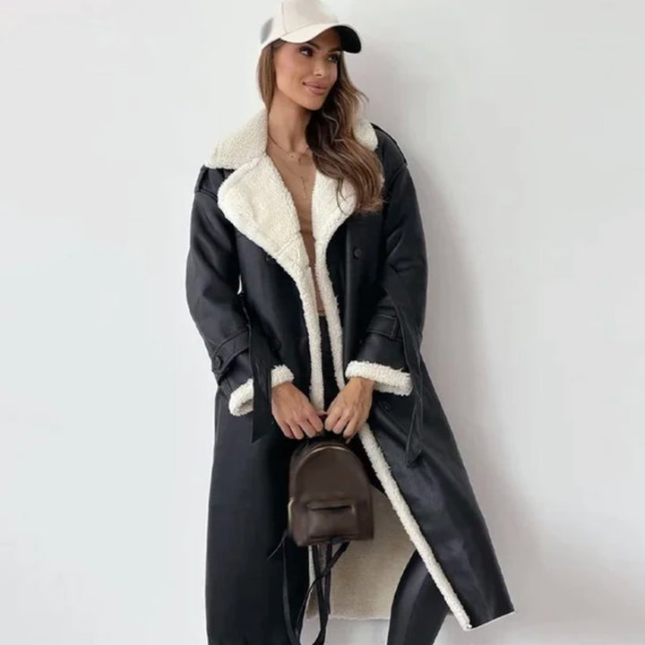 Women’s Long Double-Breasted Winter Coat