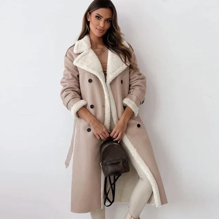 Women’s Long Double-Breasted Winter Coat