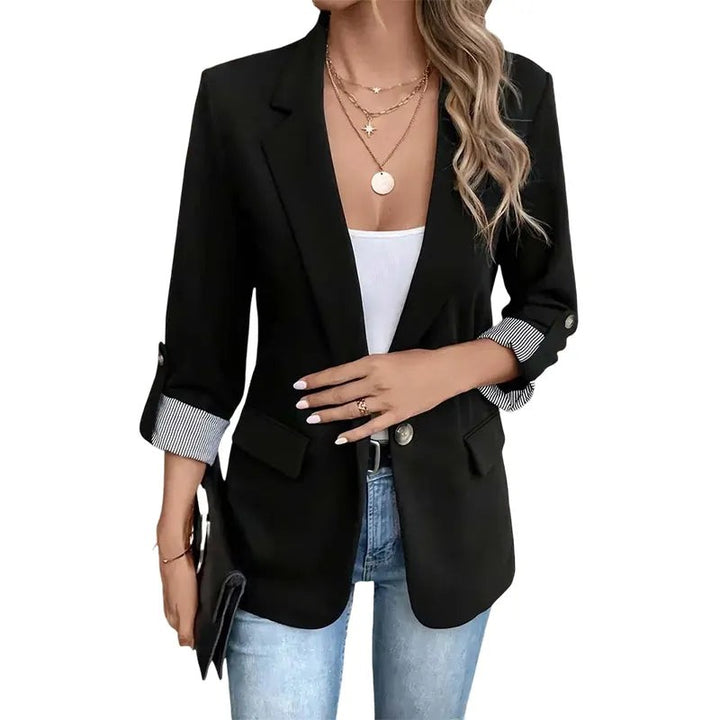 Women's Structured Jacket - Slim Fit Notch Lapel