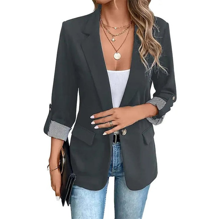 Women's Structured Jacket - Slim Fit Notch Lapel