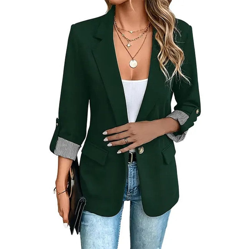 Women's Structured Jacket - Slim Fit Notch Lapel