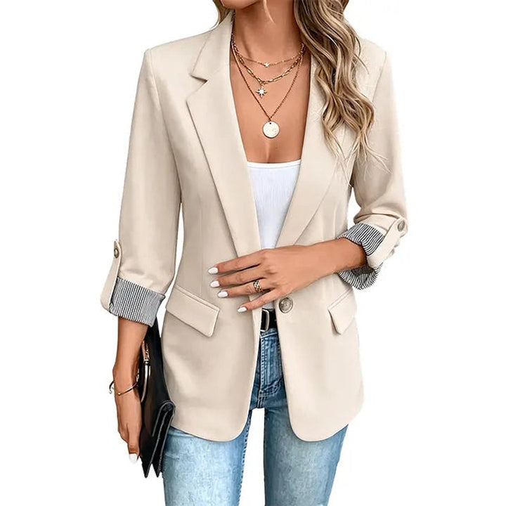 Women's Structured Jacket - Slim Fit Notch Lapel